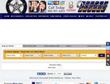 Tablet Screenshot of discountedwheelwarehouse.com